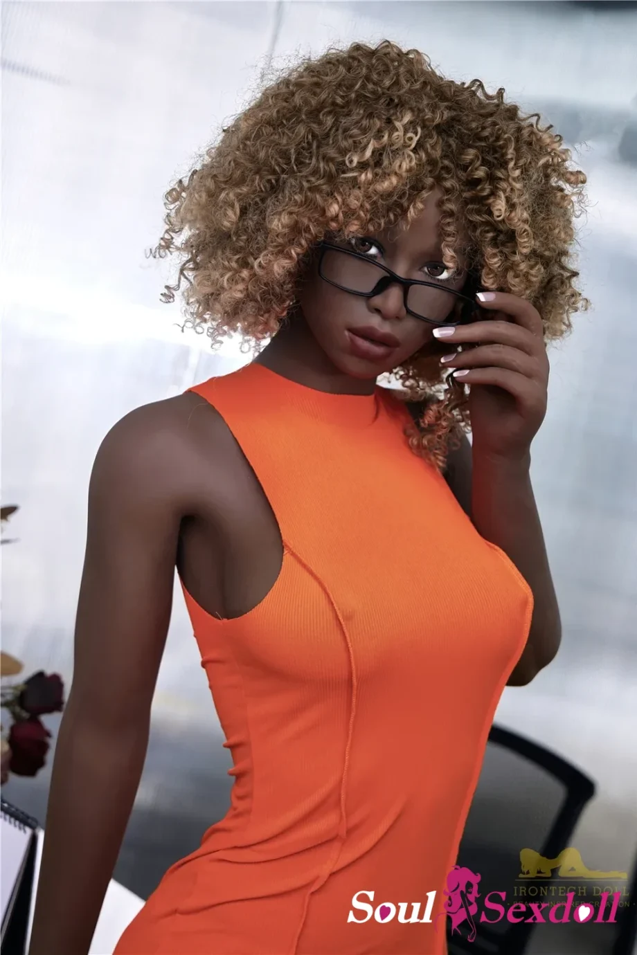 Soul Sex Doll C cup Sex Doll Ebony Skin 175cm Lola 0.webp