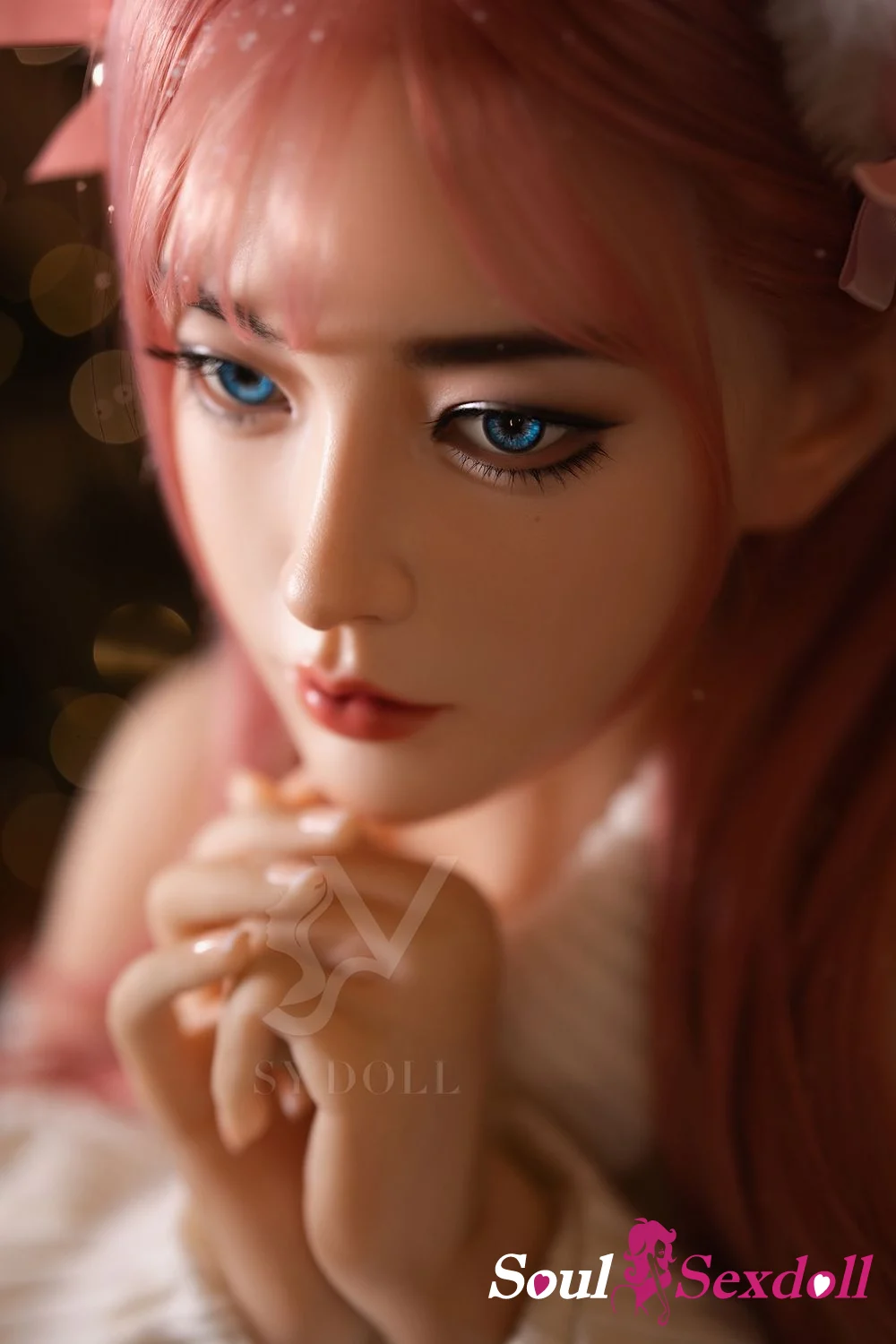 Soul Sex Doll 160cm C cup Realistic Pink Hair Asian Cosplay Sex Doll Foxy 1.webp