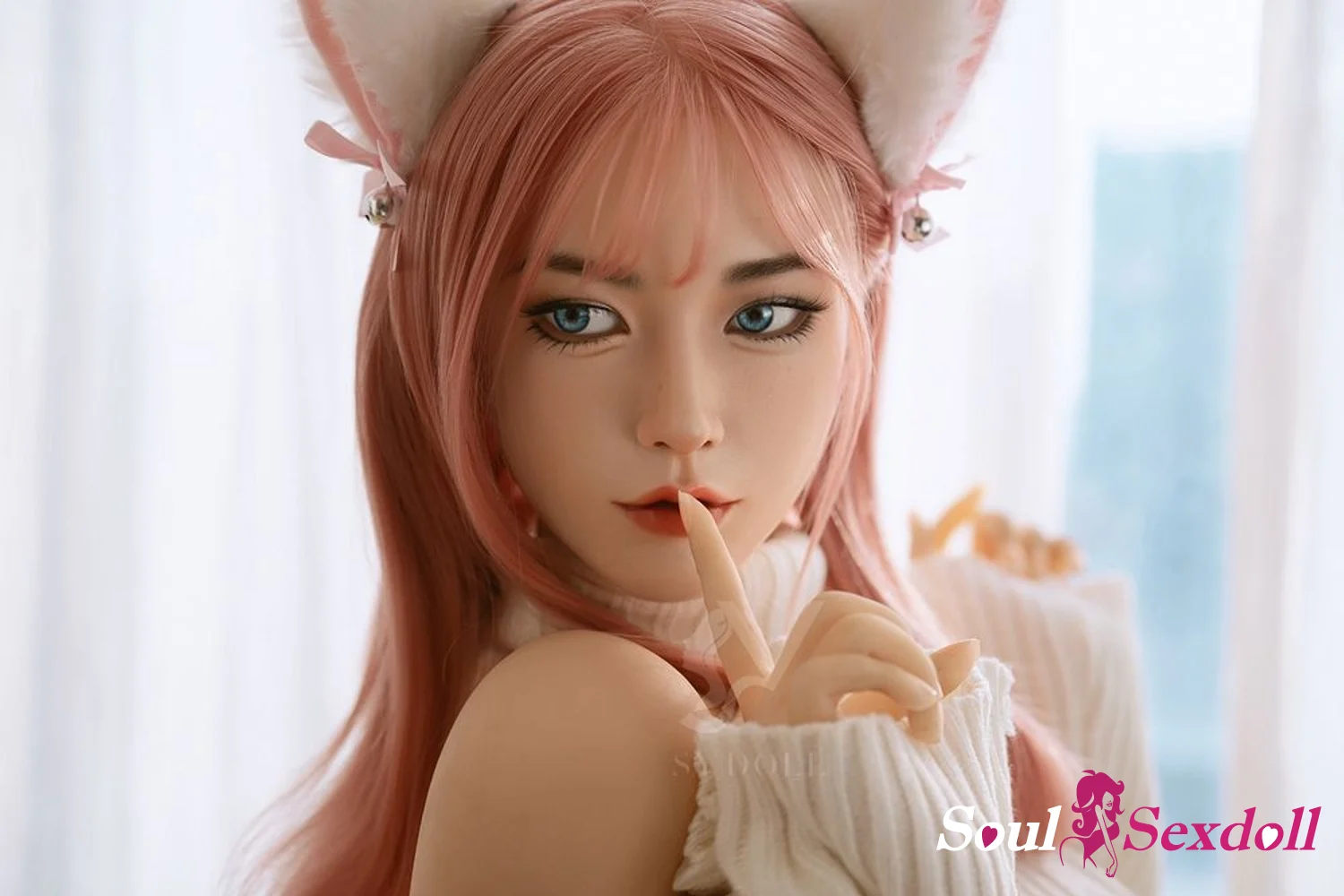 Soul Sex Doll 160cm C cup Realistic Pink Hair Asian Cosplay Sex Doll Foxy 11.webp