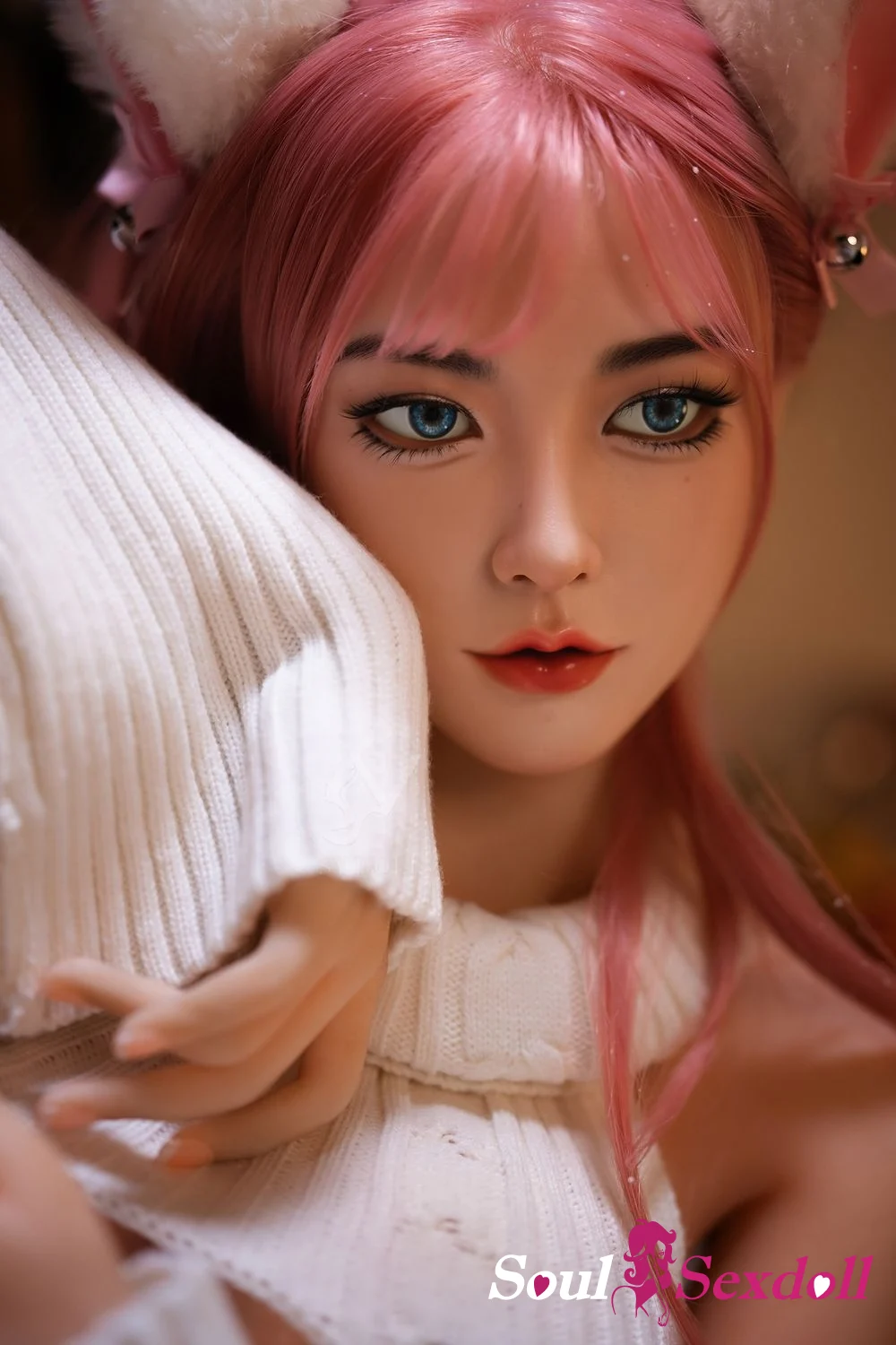 Soul Sex Doll 160cm C cup Realistic Pink Hair Asian Cosplay Sex Doll Foxy 15.webp