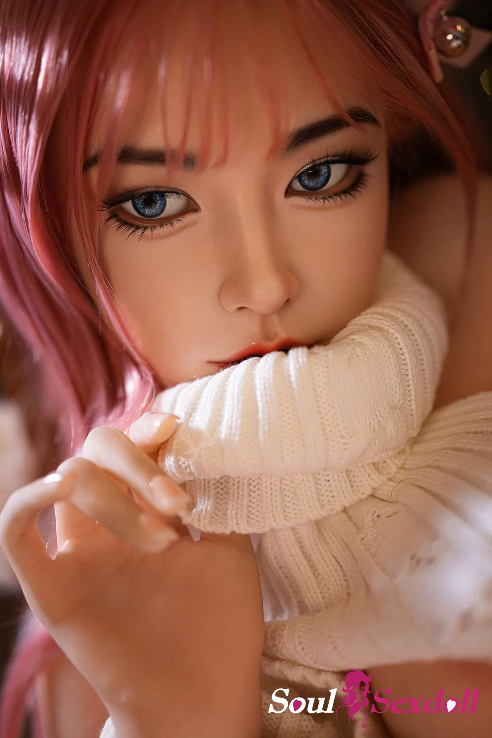 Soul Sex Doll 160cm C cup Realistic Pink Hair Asian Cosplay Sex Doll Foxy 21.webp