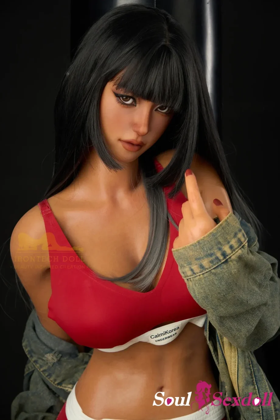 Soul Sex Doll C cup Athletic Sex Doll 161cm S14 Dark Tanned Miku Fitness Queen 0.webp
