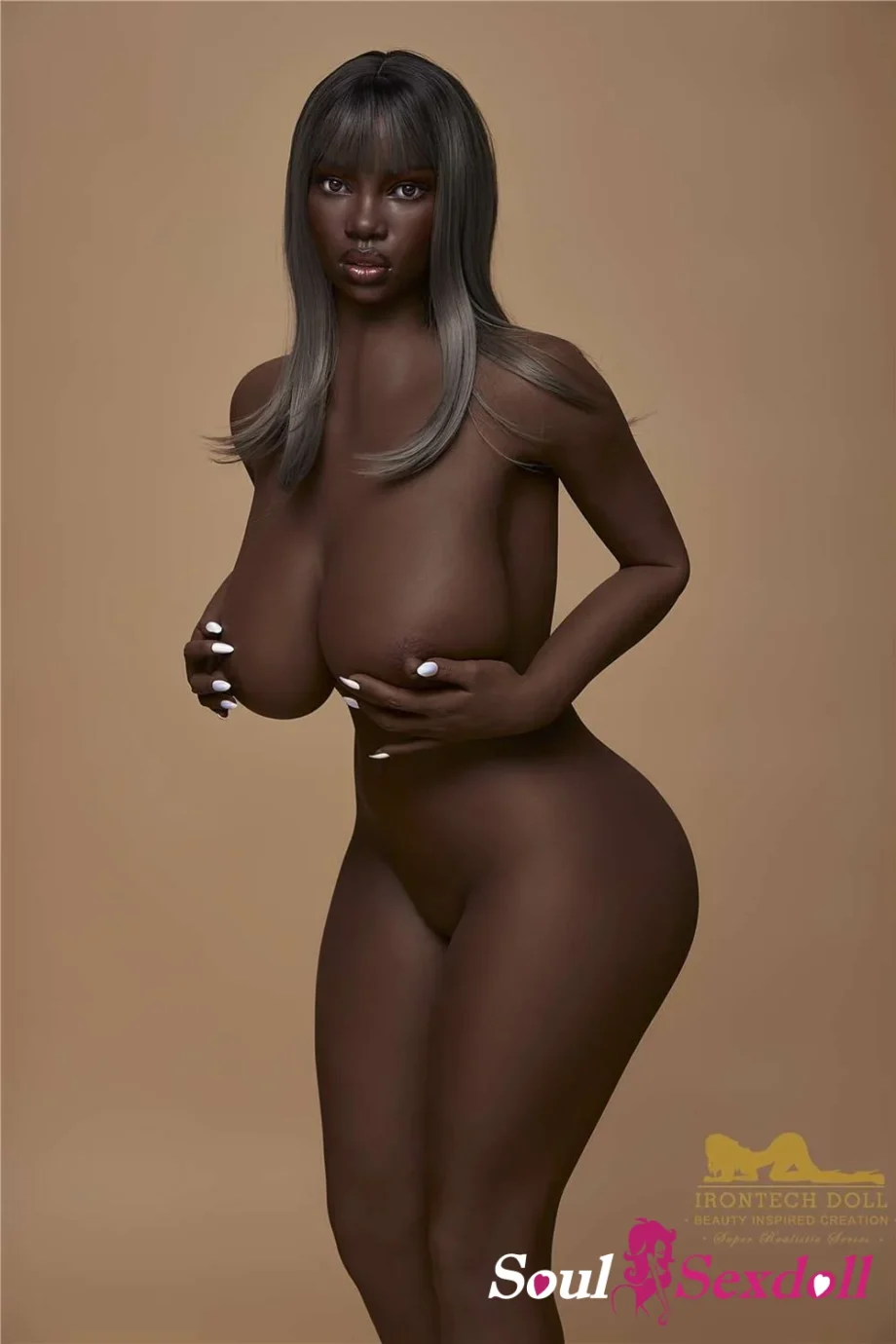Soul Sex Doll H cup Black Sex Doll 160cm S33 Penny 11.webp