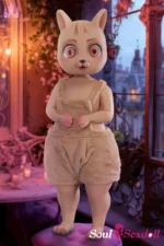 Soul Sex Doll A cup Silicone Sex Doll 90cm Bearrie 28.webp