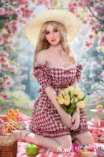 Soul Sex Doll B cup Blonde Life Size Sex Doll Hybrid 162cm S45 Tina 18.webp