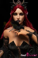 Soul Sex Doll C cup Red Hair Gothic Sex Doll 169cm S47 Gia 13.webp