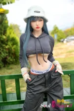 Soul Sex Doll E cup Blue Hair Sex Doll 159cm Plus S41 Joline 19.webp