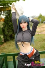 Soul Sex Doll E cup Blue Hair Sex Doll 159cm Plus S41 Joline 20.webp
