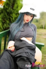 Soul Sex Doll E cup Blue Hair Sex Doll 159cm Plus S41 Joline 22.webp