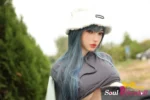 Soul Sex Doll E cup Blue Hair Sex Doll 159cm Plus S41 Joline 24.webp