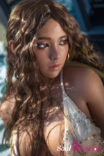 Soul Sex Doll E cup Curly Hair Tan Sex Doll 164cm S40 Eileen 25.webp