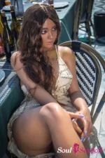 Soul Sex Doll E cup Curly Hair Tan Sex Doll 164cm S40 Eileen 31.webp