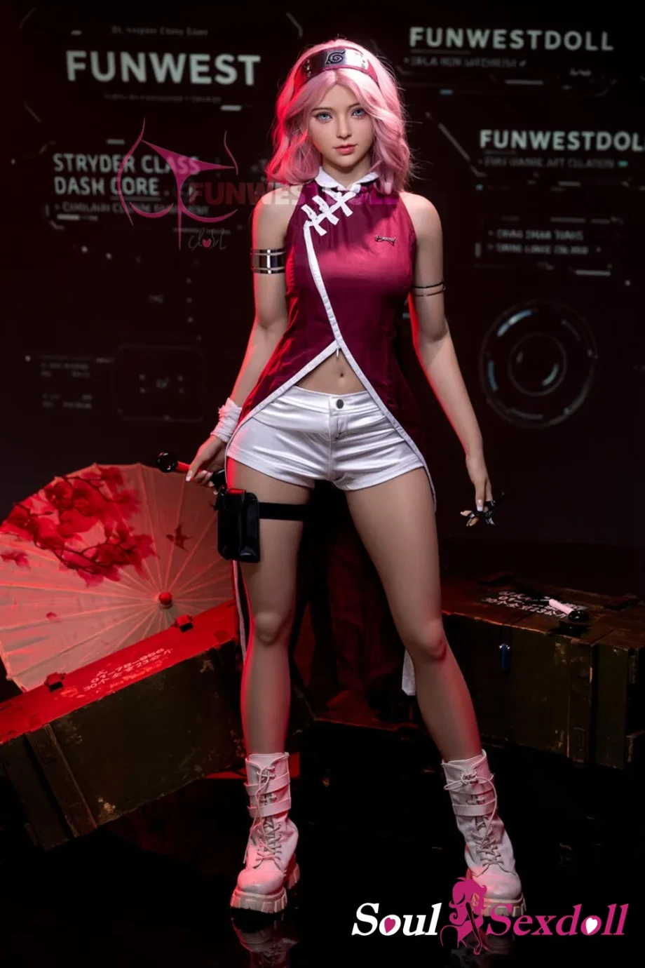 Soul Sex Doll 159cm A cup TPE Sex Doll Alice Haruno Sakura 13.webp
